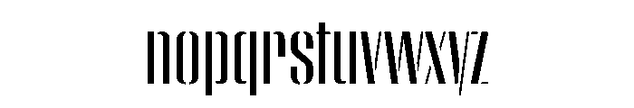 WorkhorseEmpireStencil Medium Instance Font LOWERCASE