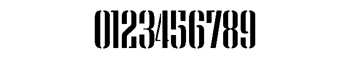 WorkhorseEmpireStencil Semibold Instance Font OTHER CHARS