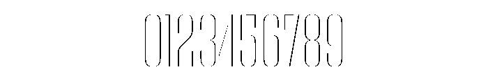WorkhorseEmpireStencil Thin Instance Font OTHER CHARS
