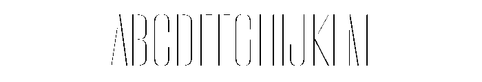 WorkhorseEmpireStencil Thin Instance Font UPPERCASE