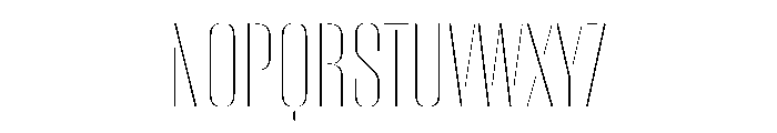 WorkhorseEmpireStencil Thin Instance Font UPPERCASE