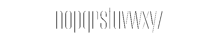 WorkhorseEmpireStencil Thin Instance Font LOWERCASE