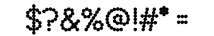 WorkhorseGeoDotBook Book150 Instance Font OTHER CHARS