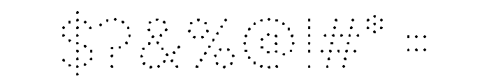 WorkhorseGeoDotBook Book50 Instance Font OTHER CHARS