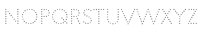 WorkhorseGeoDotBook Book50 Instance Font LOWERCASE