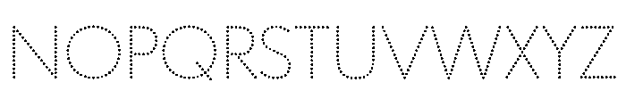 WorkhorseGeoDotExtraLight ExtraLight Instance Font LOWERCASE