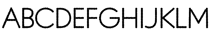 WorkhorseGeoDotExtraLight ExtraLight200 Instance FONT