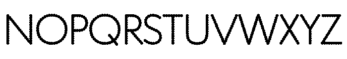 WorkhorseGeoDotExtraLight ExtraLight200 Instance Font LOWERCASE