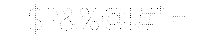 WorkhorseGeoDotExtraLight ExtraLight50 Instance Font OTHER CHARS
