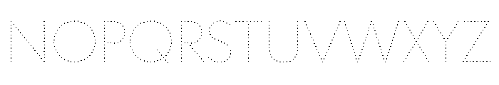 WorkhorseGeoDotExtraLight ExtraLight50 Instance Font UPPERCASE
