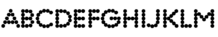 WorkhorseGeoDotSemibold Semibold150 Instance Font UPPERCASE