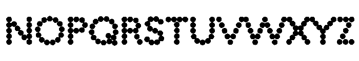 WorkhorseGeoDotSemibold Semibold150 Instance Font UPPERCASE