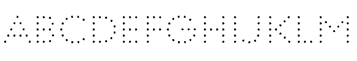 WorkhorseGeoDotSemibold Semibold50 Instance Font UPPERCASE