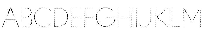 WorkhorseGeoDotThin Thin Instance FONT
