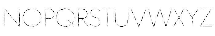 WorkhorseGeoDotThin Thin Instance Font LOWERCASE