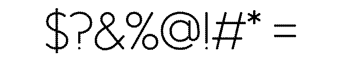 WorkhorseGeoDotThin Thin200 Instance Font OTHER CHARS