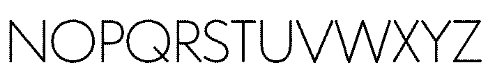 WorkhorseGeoDotThin Thin200 Instance Font LOWERCASE