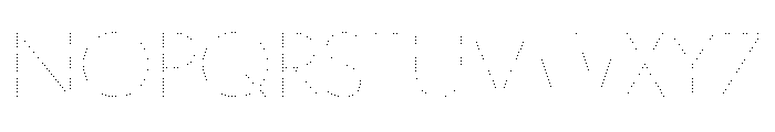WorkhorseGeoDotThin Thin50 Instance Font UPPERCASE