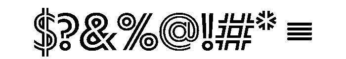 WorkhorseGeoInline Black Instance Font OTHER CHARS