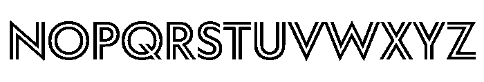 WorkhorseGeoInline Bold Instance Font LOWERCASE