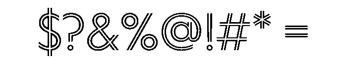 WorkhorseGeoInline Book Instance Font OTHER CHARS