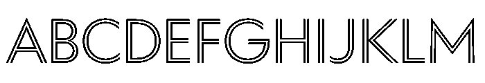WorkhorseGeoInline Book Instance Font UPPERCASE