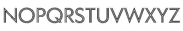 WorkhorseGeoInline Book Instance Font LOWERCASE