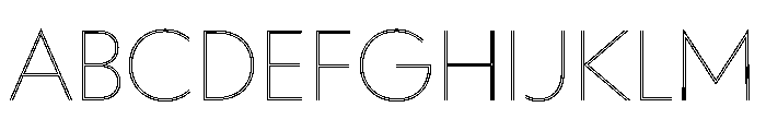 WorkhorseGeoInline ExtraLight Instance FONT