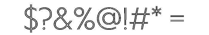 WorkhorseGeoInline Light Instance Font OTHER CHARS