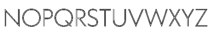 WorkhorseGeoInline Light Instance Font UPPERCASE