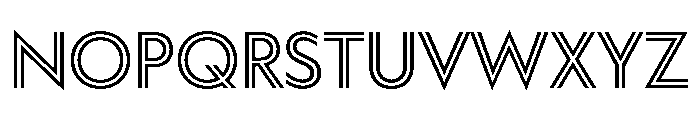WorkhorseGeoInline Semibold Instance Font LOWERCASE