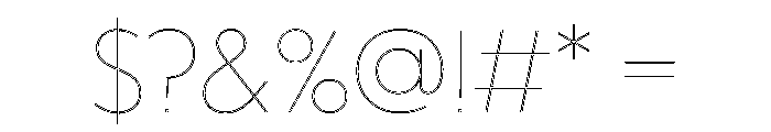 WorkhorseGeoInline Thin Instance Font OTHER CHARS
