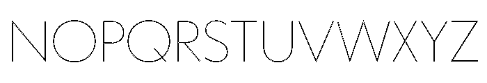 WorkhorseGeoInline Thin Instance Font LOWERCASE
