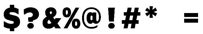 WorkhorseGeoMono Black Instance Font OTHER CHARS