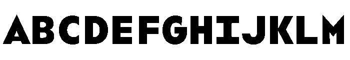 WorkhorseGeoMono Black Instance Font UPPERCASE