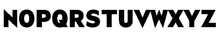WorkhorseGeoMono Black Instance Font UPPERCASE
