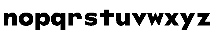 WorkhorseGeoMono Black Instance Font LOWERCASE