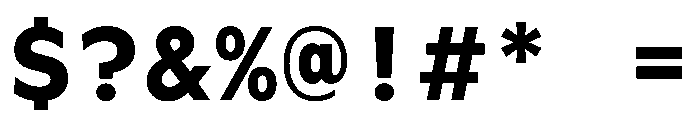 WorkhorseGeoMono Bold Instance Font OTHER CHARS