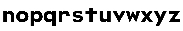 WorkhorseGeoMono Bold Instance Font LOWERCASE