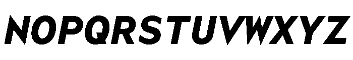 WorkhorseGeoMono BoldOblique Instance Font UPPERCASE