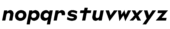 WorkhorseGeoMono BoldOblique Instance Font LOWERCASE