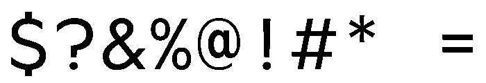 WorkhorseGeoMono Book Instance Font OTHER CHARS
