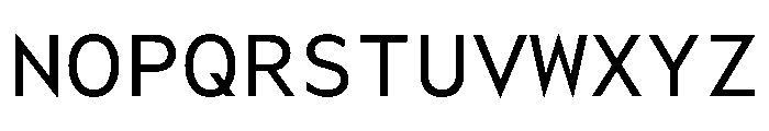 WorkhorseGeoMono Book Instance Font UPPERCASE