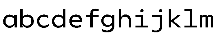 WorkhorseGeoMono Book Instance FONT