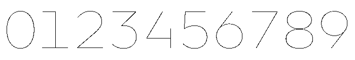 WorkhorseGeoMono Hairline Instance Font OTHER CHARS
