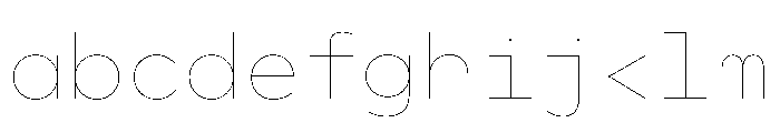 WorkhorseGeoMono Hairline Instance FONT