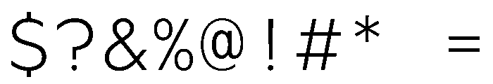 WorkhorseGeoMono Light Instance Font OTHER CHARS
