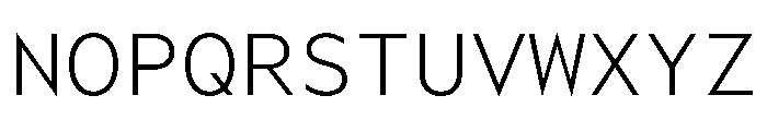 WorkhorseGeoMono Light Instance Font UPPERCASE