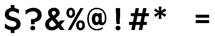WorkhorseGeoMono Semibold Instance Font OTHER CHARS