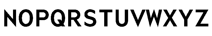WorkhorseGeoMono Semibold Instance Font UPPERCASE